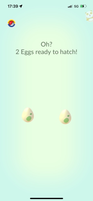 Pokemon Go Egg hatching